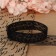 Capricon lace, 15 mm × 10 ± 1 m, black color