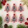 New Year's clothespins "Christmas tree", set of 6 pcs.