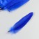 A set of goose feathers 15-20 cm, 10 pcs, blue with silver chips
