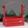 New Year. Kashpo wooden 25x15x30 cm "Deer", Red