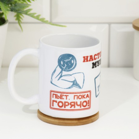 Sublimation mug "Real man", with application-1