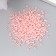 Glass 8/0 "Marshmallow. Matte. Light-cherry" 10 g