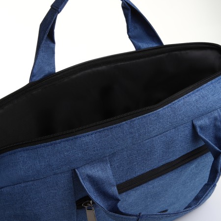Laptop bag, "Alex", blue color-5