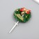 Decor for creativity "New Year's wreath with a bow and a bell" 6.5 cm