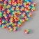 Rubber figured beads "Sunflower with emoticons" mix. 500 pcs.