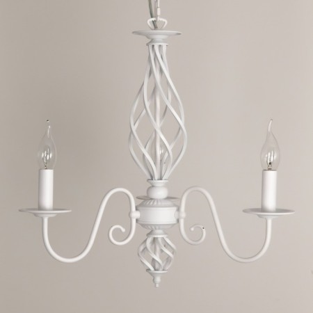 Suspended chandelier Citilux "Rowena" CL427130, 65x65x65 cm, 3x60W, E14, white color-19