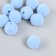 Beads for creativity velvet spraying "Blue sky" set 10 pcs d = 1.4 cm