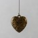 Wind music metal, plastic "necklace and heart" 4 tubes 5 bells 54 cm