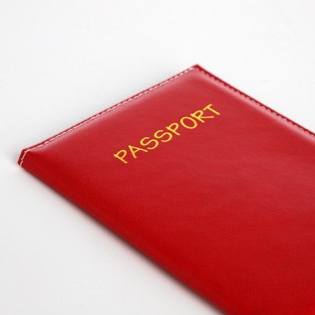 Cover for passport, red color-3