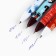 Automatic matte handle "Happy New Year!", Mix, blue paste 0.7 mm
