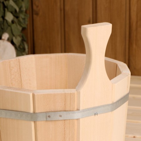 A gang made of linden, 5 l, one -handed, stainless hoop, "Dobroparov"-5