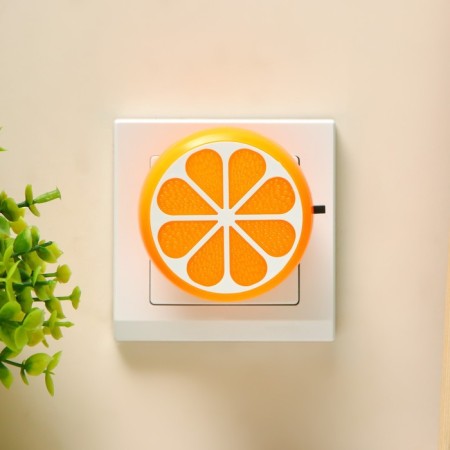 Night Plastic LED 1W "Citrus" 6.5x6.5x3.5 cm Risalux