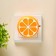 Night Plastic LED 1W "Citrus" 6.5x6.5x3.5 cm Risalux