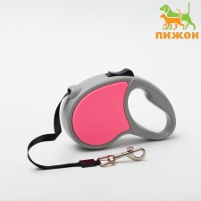 Рулетка "Классика", 5 м, до 15 кг, серо-розовая