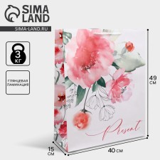Gift laminated, packaging, Pressent, 40 x 49 x 15 cm