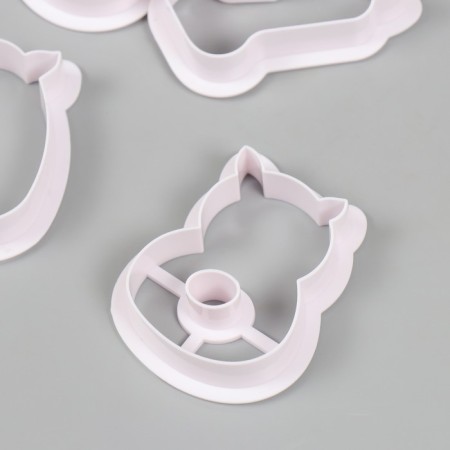 Cathers for polymer clay "Figures with horns" set 10 pcs-2
