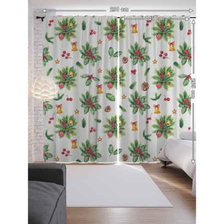 Photostes "Bouquet with Omely", Saten, size 145x265 cm, 2 pcs