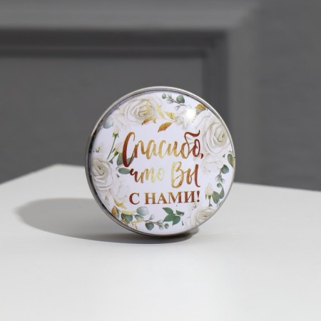 A candle, a gift to guests “Thank you for us”, 2.5 x 5 cm.-4