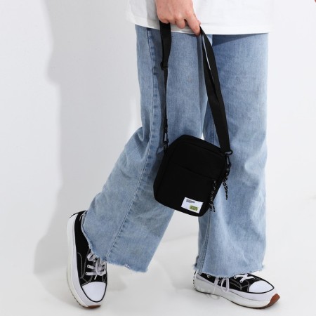 Youth bag with lightning, external pocket, black color-6