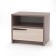 Bedside table, 460x333x400, shimo dark/shimo light