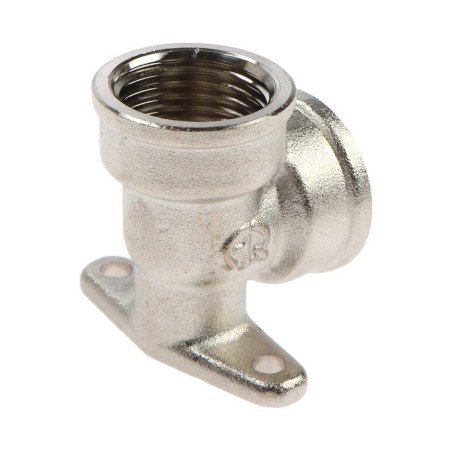 Aqualink corner, 1/2 ", internal thread, with a wall mount, nickel -plated brass-3