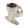 Aqualink corner, 1/2 ", internal thread, with a wall mount, nickel -plated brass