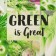 Napkin on the table "Green is Great" 29*40 cm
