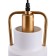 Lamp Bayerlux 1657/1wt E27 40W white-gold 12.5x12.5x22-122 cm