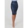 Leather skirt-pencil female, size 54