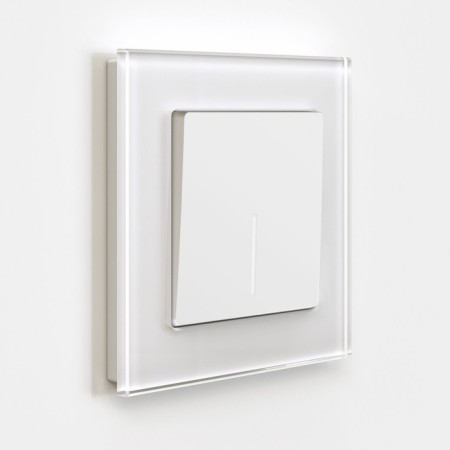 Switch W11110161, single -circuit, with backlight, white matte-1