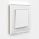 Switch W11110161, single -circuit, with backlight, white matte