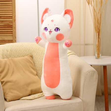 Soft toy-podushka "daring cat", 80 cm, white color-2