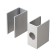 Clips for flexible neon Led Strip 20070, 12x6 mm, silver color, 5 pcs