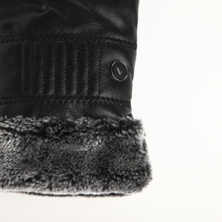 Gloves husband 26.5*1*11 cm, leather claim, insulation claims, ap, prayer, (h), black-1
