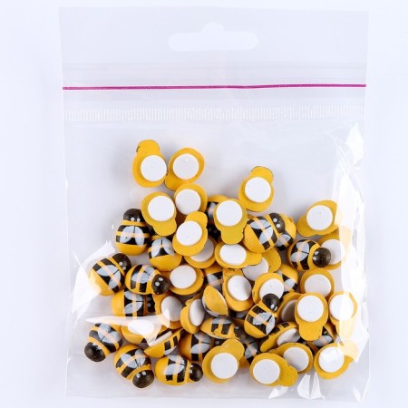 A set of decorative stickers "Bee" 50 pcs., 2 × 1.5 cm-4