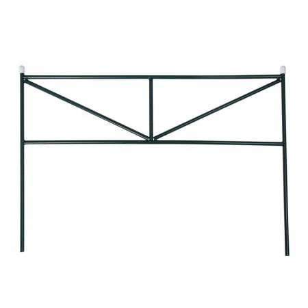 Decorative fence, 45 × 335 cm, 5 sections, metal, green, "triangle"-7