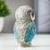 Souvenir Polystone "Seven Gray Filin with blue wings" NR 7 pcs 9.8; 9; 8.4; 7.3; 6.7; 6; 5.5 cm