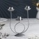 Climber "Trio" Metal for 3 candles, 17x18 cm, silver