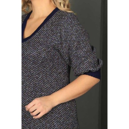 Women's dress, size 58, blue color-8