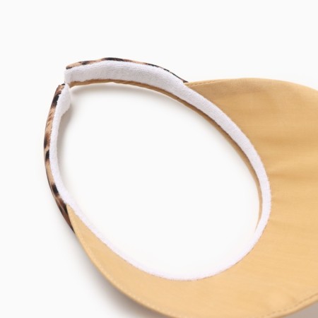 Feminine visor Minaku "Leopard" Brown color, rr 56-58-3