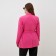 Women's jacket with a belt Mist Plus-Size, r.52, pink