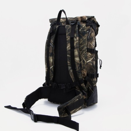 Tourist backpack, 40 l, department on screed with a lace, 3 outer pockets, with extension, Huntsman, Kamysh color-3