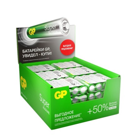 Battery Alkalin GP Super, AAA, LR03-4S, 1.5V, Spike, 4 pcs.-3