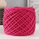 Cotton cord 3 mm 220m/240 ± 5 g gradient "Summer" (fuchsia/white)
