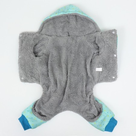 Kombinson "Tender Way" on the fur lining, size S (DS 25, Osh 25, OG 35 cm), Blue-8