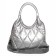 Women's bag, eco -leather, Ludor silver, 33x15x22 cm