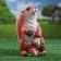 Garden figure "Squirrel with cones" 24x14x19cm