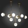 Suspension lamp ST LUCE. SL1157.303.09. Arbe. 9x40 watts, E14, 164x67x78 cm, bronze color