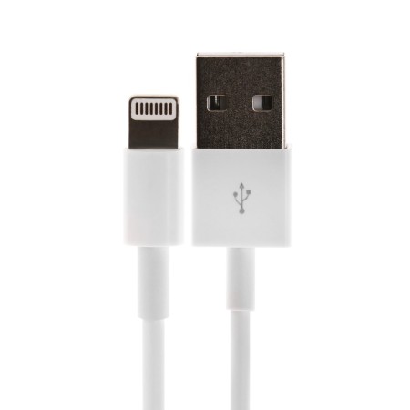 Eltronic cable, Lightning - USB, 2.4 A, 1 meter, in a package, white-1