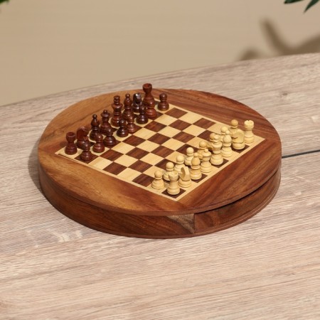 Magnetic chess 25.5x25.5x4 cm, shisham tree